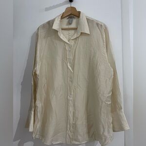 H&M Pearl Sheen button front shirt